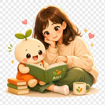 Anri reading scene
